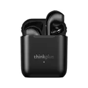 LP2 TWS Wireless Earphone Bluetooth 5.0 Dual Stereo Bass Touch LP1 UPDATED IPX5 Life Waterproof Dual Mic - Black