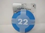 DiscGear Discus 22 Disc Hard Shell CD DVD Game Holder Storage Carry Case Blue
