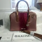Brahmin Harkness Collection Pomegranate Marissa Pomegranate Shoulder Bag New