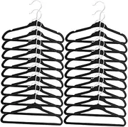 HOOTNEE 20pcs Skid Hangers for Closet Clothes Hangers for Nursery Space Saving Design with Material for Clothes Storage