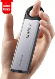1TB Portable External SSD 1050MB/s USB-C & A Hanging Hole Design Reliable Storag