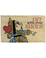 Entryways Victoria & Albert Museum Queen Of Hearts Coir Doormat