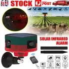 2 Mode Solar Power Motion Sensor Sound Light Alarm Dog Barking Gunshots Repeller