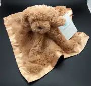 Cloud Island Soft Fluffy Satin Puppy Golden Doodle Lovey Security Blanket