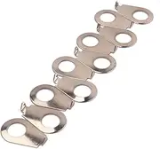 Sosoport 10Pcs Steel Guitar Knob Potentiometer Washers Chrome Pointer Plates for Usa Spec Knobs Easy Installation Replacement for Electric Guitar Tone Controls