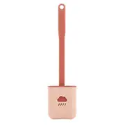 2Pcs Tpr Toilet Brush Holder Sets Wc Wall Hanging Household Floor Standing Soft Bristle Head Bathroom Cleaning Accessories