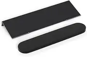 Richboom Ergonomic Computer Keyboard Stand - Tilt PC Keyboard Stand Riser for Easy Typing, Acrylic Keyboard Tray Holder for Office Desk, Home, School, with Silicone Anti-Slip Case, Black