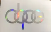 DOPE AUDI A4 A6 A5 A3 EURO CAR WINDOW STICKER VINYL DECAL OIL SLICK NEO Chrome