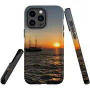 For iPhone 14 Pro Max Case Tough Protective Cover, Sailing Sunset