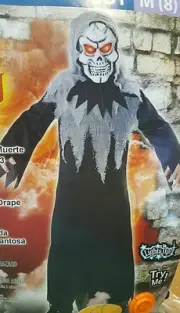 Glowing Reaper Light Up Mask Costume Boys Seasons 2503