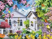 SunsOut Time for Church 1000 Piece Jigsaw Puzzle By Lori Schory