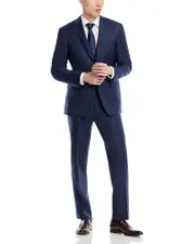 Canali Siena Sharkskin Micro Check Classic Fit Suit