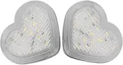 Car Turn Signal Lights Red Heart Shaped Side Marker Turn Signal 12V Accessory LED Light FOR Cars Vans Trucks Trailers Light Indicator (Color : WHITE)