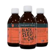 1 Black Seed Oil Cold Pressed Nigella Sativa Unrefined Omega 3-6-9 8oz Glass BTL