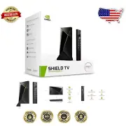 Compact SHIELD Android TV Pro: Powerful 4K HDR Media Player with Voice Assistant