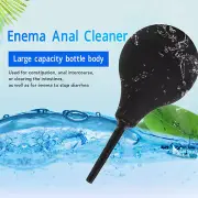 (Black 89ml)Enema Bulb Kit Silicone Douche Bulb With Single Use Hose Women ZU