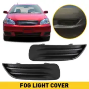 Fog Light Cover Set For 2003-2004 Toyota Corolla Left & Right Primed Plastic 2Pc (for: Toyota)