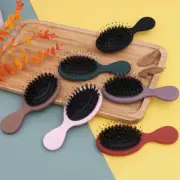 1PC Oval Boar Bristle Nylon Hair Comb Mini Anti-static Hair Scalp Massage Co_$d
