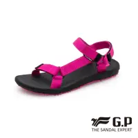 在飛比找momo購物網優惠-【G.P】女款輕量簡約舒適織帶涼鞋G0753W-黑桃色(SI