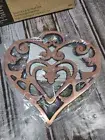 2006 Pampered Chef Round-Up from the Heart Trivet 2937 Cast Iron Collectible