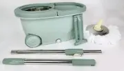 WanBen Sage Green Hot Wheel Rotating Mop Bucket With Matching Mop S760