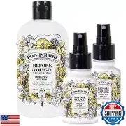 Poo-Pourri Original 16 Ounce Refill Bottle and 2 1.4 Ounce Original Spray