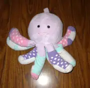 NEW Baby Aspen Purple Octopus Plush with Socks Gift Set Pink Blue White Lavender