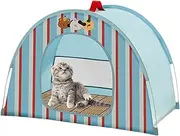 Cat Tent - Portable Dog Tent | Folding Breathable Kennel with Airflow and Ventilation for Small Dogs Puppy Bunnies Indoor Outdoor Backyard Camping Beach