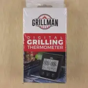 Digital Thermometer w/ Leave-in Stainless Steel Probe Timer Grill Smoker Oven