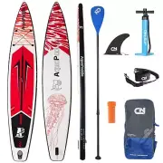 14ft Inflatable Paddle Board SUP Stand Up 150KG Stand Surfboard Kayak Jellyfish