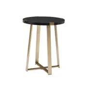 Capri Lamp Table - Black/Brushed Gold