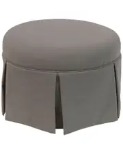 Skyline Furniture Round Skirted Ottoman