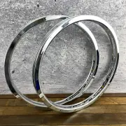 Alex Supra 2 Pro BMX Rim Set 48h Chrome Old School BMX Freestyle Hoop 48 Hole 20