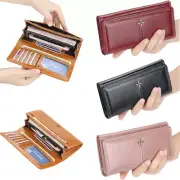 Women Lady Clutch Leather Wallet Long Card Holder Phone Bag Case Purse Handbag