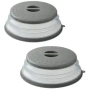 Upgraded Collapsible Microwave Lid, Vented Microwave Splatter Cover, 10.5 Inches