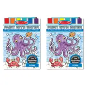 2PK Melissa & Doug Paint w/ Water 29.3cm Kids/Children Art Activity Set Ocean 3+