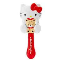 在飛比找樂天市場購物網優惠-小禮堂 Hello Kitty 全身造型塑膠氣墊手握梳《紅白