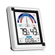 Indoor Outdoor Digital Thermometer Humidity Monitor With Large Touchscreen And Backlight