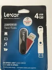 Lexar SD Card ~4 GB USB ~Twist Turn Jump Drive High Speed Flash Drive~ Brand New