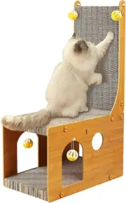 Cat Scratcher Cat Scratching Board L Shaped Vertical Cat Scratcher for Wall