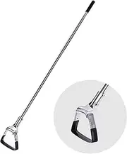 BARAYSTUS Garden Hoe Hoe Garden Tool, 142 cm Adjustable Garden Tool Hoe, Stirrup Hoe for Vegetable Growing, Long Handle Pendulum Hoe Made of Stainless Steel, Garden Hoe for Weeding Long Handle