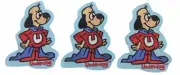Underdog Figure Embroidered 3 1/2" Tall Set of 3 PATCHES
