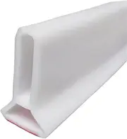 Shower Water Guard,Shower Guards to Keep Water in Shower, Splash Guard, Water Barrier, Shower Threshold Water Dam,Easy to Install and Clean, Protects Shops, Restaurants, Offices from Water Damage.(Whi