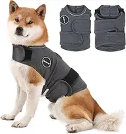Kodervo Dog Anxiety Jacket, Skin-Friendly Dog Calming Shirt - Dog Coat for Thunder, Fireworks, Vet Visits and Separation - Keep Pet Calm Without Medicine & Training, Anti Anxiety Vest for Dogs