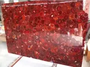 Red Agate Coffee Table / Agate Side Table / Corner Table for Hallway / End Table