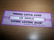 1 Led Zeppelin Whole Lotta Love / Living Loving Maid Jukebox Title Strip