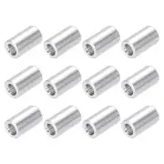 Aluminum Spacer Column 1/6 " OD x 1/9 " ID x 0.28 " Length Plain Finish 12 Pack