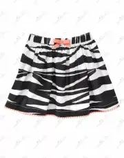 NWT GYMBOREE ANIMAL PARTY BLACK WHITE PINK ZEBRA SKIRT SIZE 10