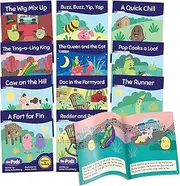 Junior Learning Decodable Readers The Pods – Phase 3 Phonics: The Science of Reading, Easy decodable Texts, Beginning Readers, with 12 Books, for Ages 5+, Grade K