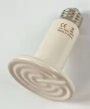 Aiicioo Lamp Bulb Reptile Infrared Hear Emitter Ceramic White 75 x 100 mm